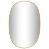 vidaXL Miroir mural Dor&eacute; 50x35 cm