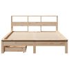 vidaXL Lit bibliothèque sans matelas 120x200 cm bois de pin massif