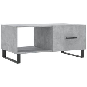 vidaXL Table basse gris b&eacute;ton 90x50x40 cm bois d'ing&eacute;nierie