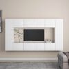 vidaXL Ensemble de meubles TV 8 pcs Blanc Bois d'ing&eacute;nierie