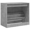 vidaXL Armoire &agrave; chaussures gris b&eacute;ton 80x42x69 cm bois d'ing&eacute;nierie