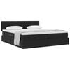 vidaXL Lit de Rangement avec matelas avec stockage Noir 100 x 200 cm