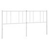 vidaXL T&ecirc;te de lit de remplacement m&eacute;tal blanc 193 cm