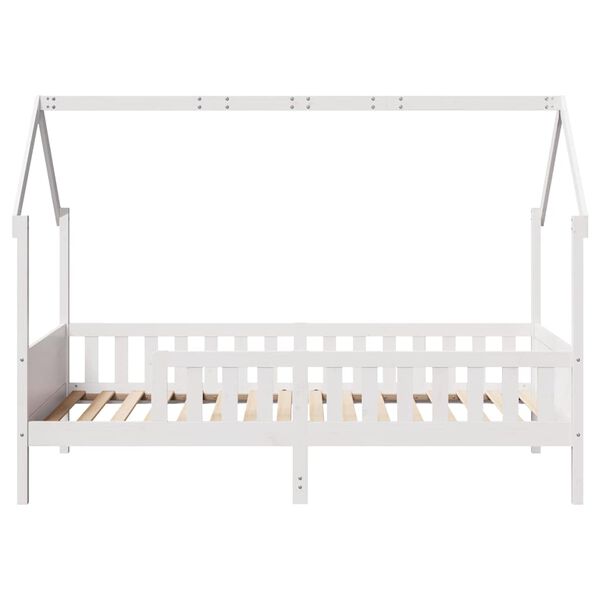 vidaXL Cadre de lit d'enfants forme de maison sans matelas pin