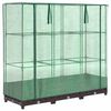 vidaXL Jardini&egrave;re sur&eacute;lev&eacute;e avec housse aspect rotin 120x40x123 cm