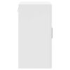 vidaXL Armoire murale de cuisine Porto blanc brillant bois ing&eacute;nierie