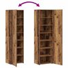 vidaXL Haut Armoire 2 pcs Bois ancien 50 x 42,5 x 185 cm