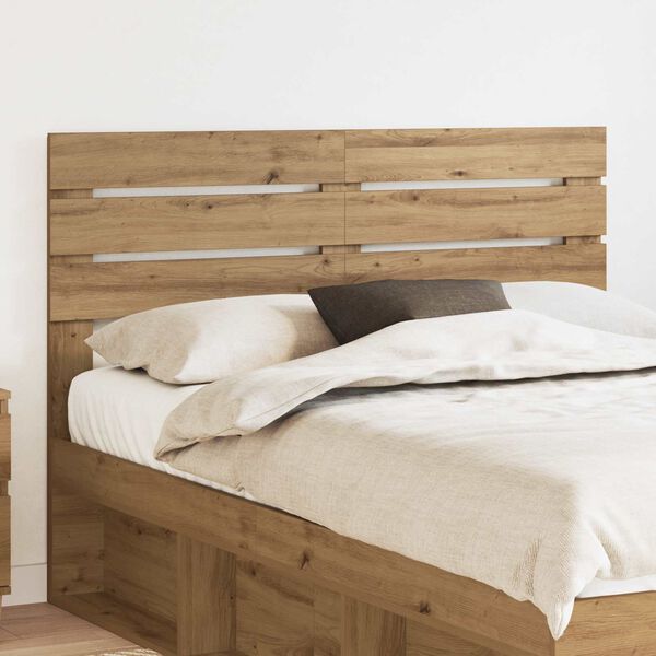 vidaXL T&ecirc;te de lit Ch&ecirc;ne artisanal 160 cm Bois d'ing&eacute;nierie