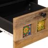 vidaXL Cabinet de chevet Naturel 40 x 33 x 46 cm Bois de mangue massif