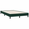 vidaXL Cadre de lit sans matelas vert fonc&eacute; 120x220 cm velours