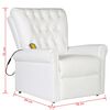 vidaXL Chaise de massage &eacute;lectrique Blanc cr&egrave;me 78 x 148 x 71 cm