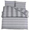 vidaXL Ensemble de housse de couette Gris 200x200 cm Coton