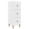 vidaXL Armoire &agrave; tiroirs Blanc 33 x 34,5 x 90 cm Bois d'ing&eacute;nierie