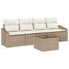 vidaXL Ensemble de Canap&eacute;s 5 pc Beige et cr&egrave;me 55 x 55 x 37 cm