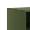 vidaXL Meubles TV 2 pcs vert olive 67x39x44 cm acier