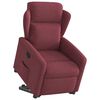 vidaXL Fauteuil inclinable rouge bordeaux tissu