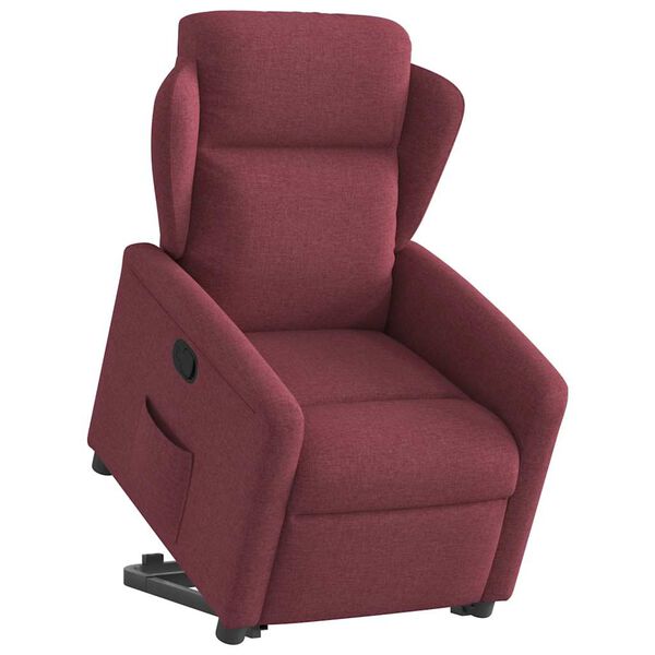 vidaXL Fauteuil inclinable rouge bordeaux tissu