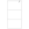 vidaXL Paroi de douche Blanc 100x195 cm Verre ESG transparent