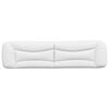 vidaXL Coussin de t&ecirc;te de lit Hvar blanc 200 cm similicuir