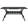 vidaXL Table de jardin noir 150x90x72 cm aluminium coul&eacute;
