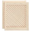 vidaXL Portes d'armoires en treillis 2 pcs 59,5x69 cm pin massif