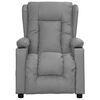 vidaXL Fauteuil de massage Gris Similicuir