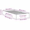 vidaXL Cadre de lit sur&eacute;lev&eacute; Marron 90 x 200 cm Bois massif en pin