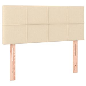 vidaXL T&ecirc;te de lit Cr&egrave;me 80x5x78/88 cm Tissu