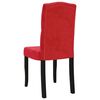 vidaXL Chaises &agrave; manger lot de 6 rouge bordeaux velours