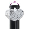 vidaXL Douche solaire extérieure Noir 217 cm PVC et aluminium