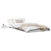 vidaXL Cadre de lit Blanc 80 x 200 cm bois