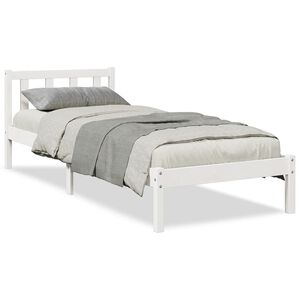 vidaXL Cadre de lit extra long sans matelas 80x220 cm bois massif pin
