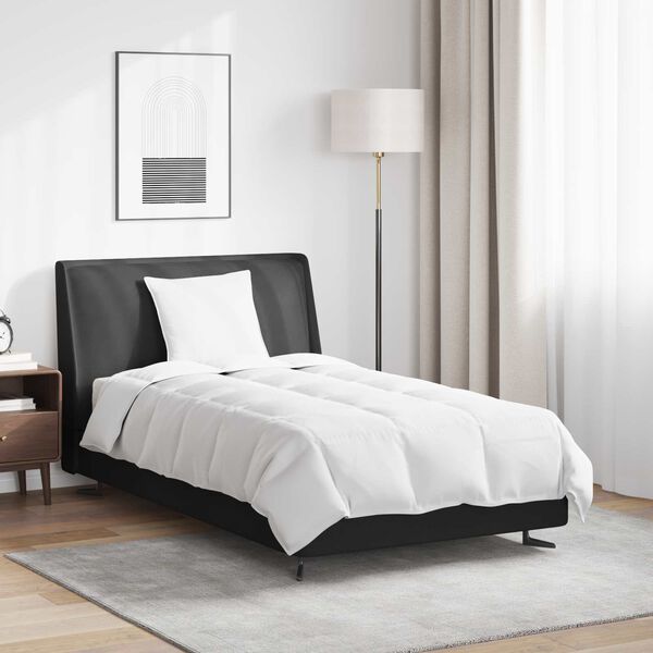 vidaXL Duvet d'été simple avec oreiller 2 pcs Blanc Plume de canard