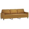 vidaXL Ensemble de canap&eacute;s 3 pcs avec coussins Marron Velours