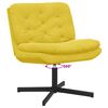 vidaXL Fauteuil relaxant pivotant Jaune 63 x 75 x 76 cm Velours