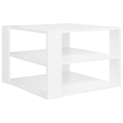 vidaXL Table basse Blanc 60x60x40 cm Aggloméré