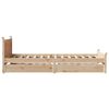 vidaXL Cadre de lit sans matelas 75x190 cm bois de pin massif