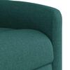 vidaXL Fauteuil de massage inclinable &eacute;lectrique Vert fonc&eacute; Tissu
