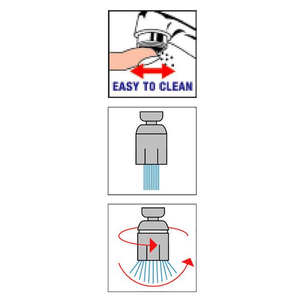 Tiger D&eacute;flecteur de robinet de cuisine Splash Eco Chrom&eacute;