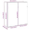 vidaXL Armoire &agrave; miroir de salle de bain ch&ecirc;ne artisanal 64x20x66,5 cm