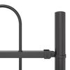 vidaXL Clôture de jardin Gris 5,1 x 1 m Acier peint par poudre
