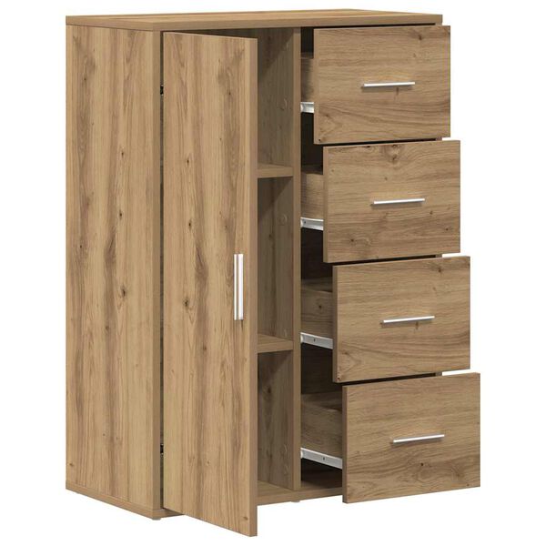 vidaXL Buffet Ch&ecirc;ne artisanal 60 x 31 x 84 cm Bois d'ing&eacute;nierie