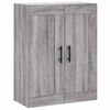 vidaXL Buffet haut Sonoma gris 69,5x34x180 cm Bois d'ingénierie