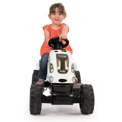 Smoby Tracteur et remorque pour enfants Farmer XL Blanc et noir