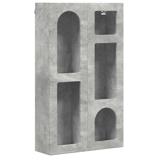 vidaXL Armoire suspendue Gris b&eacute;ton 59 x 20 x 100 cm Bois d'ing&eacute;nierie