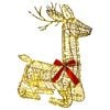 vidaXL Renne de No&euml;l 3D LOVIISA 140 LED Blanc chaud 55 x 22 x 63 cm