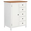 vidaXL Garde-robe 76x52x105 cm Bois de ch&ecirc;ne massif