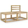 vidaXL Salon de jardin 2 pcs Bois de pin impr&eacute;gn&eacute; de vert