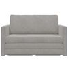 vidaXL Canap&eacute;-Lit 110cm Gris clair Velours