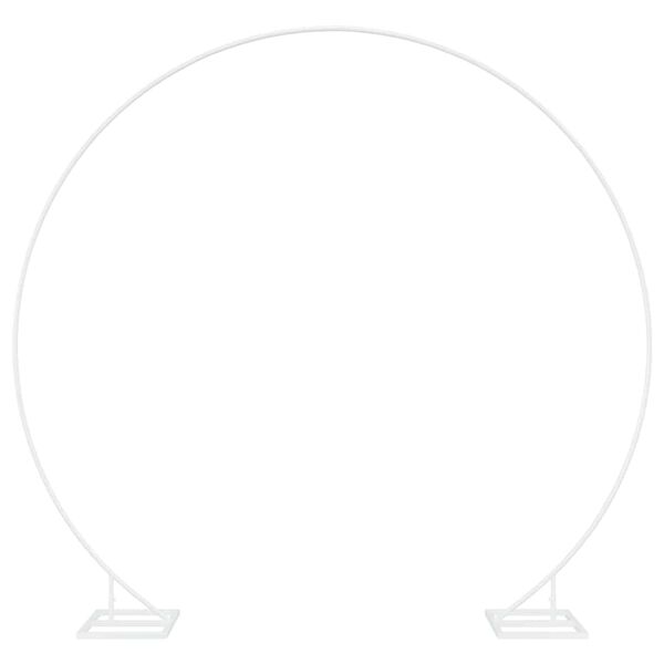 vidaXL Arche de mariage Blanc 220 x 45 x 200 cm Acier